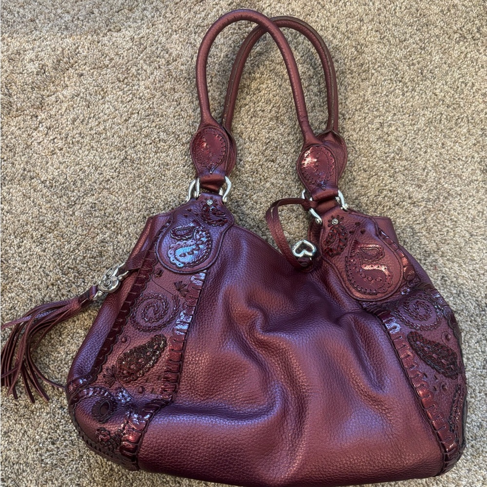 Elegant Burgundy Leather Handbag